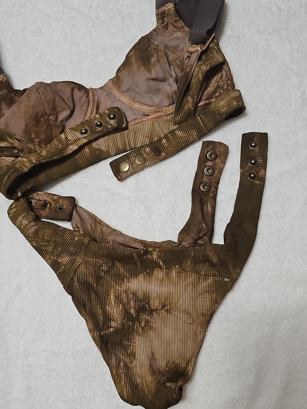 Olive Green Tie-Dye Bikini Set - Women Swim - Picture 7 of 7